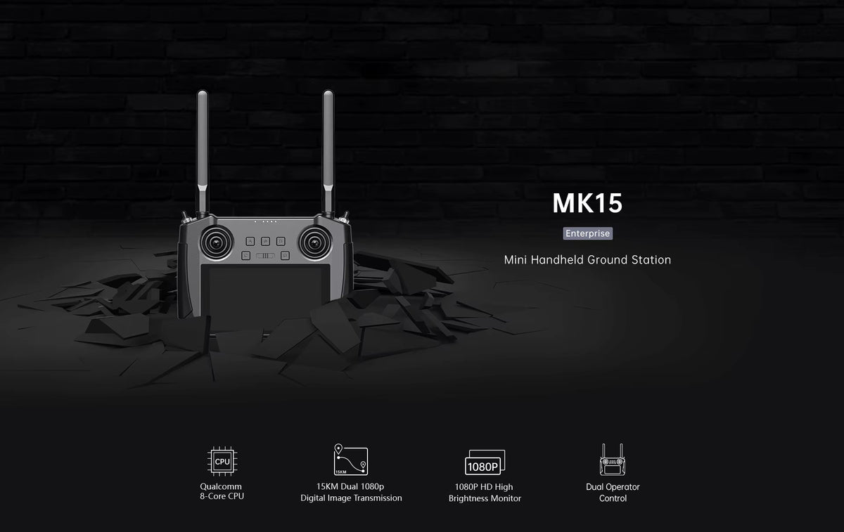 SIYI MK15 Enterprise-Grade Mini Drone Remote Controller