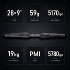 T-motor HEP-S 28x9 Carbon Fiber Propeller (28-inch)