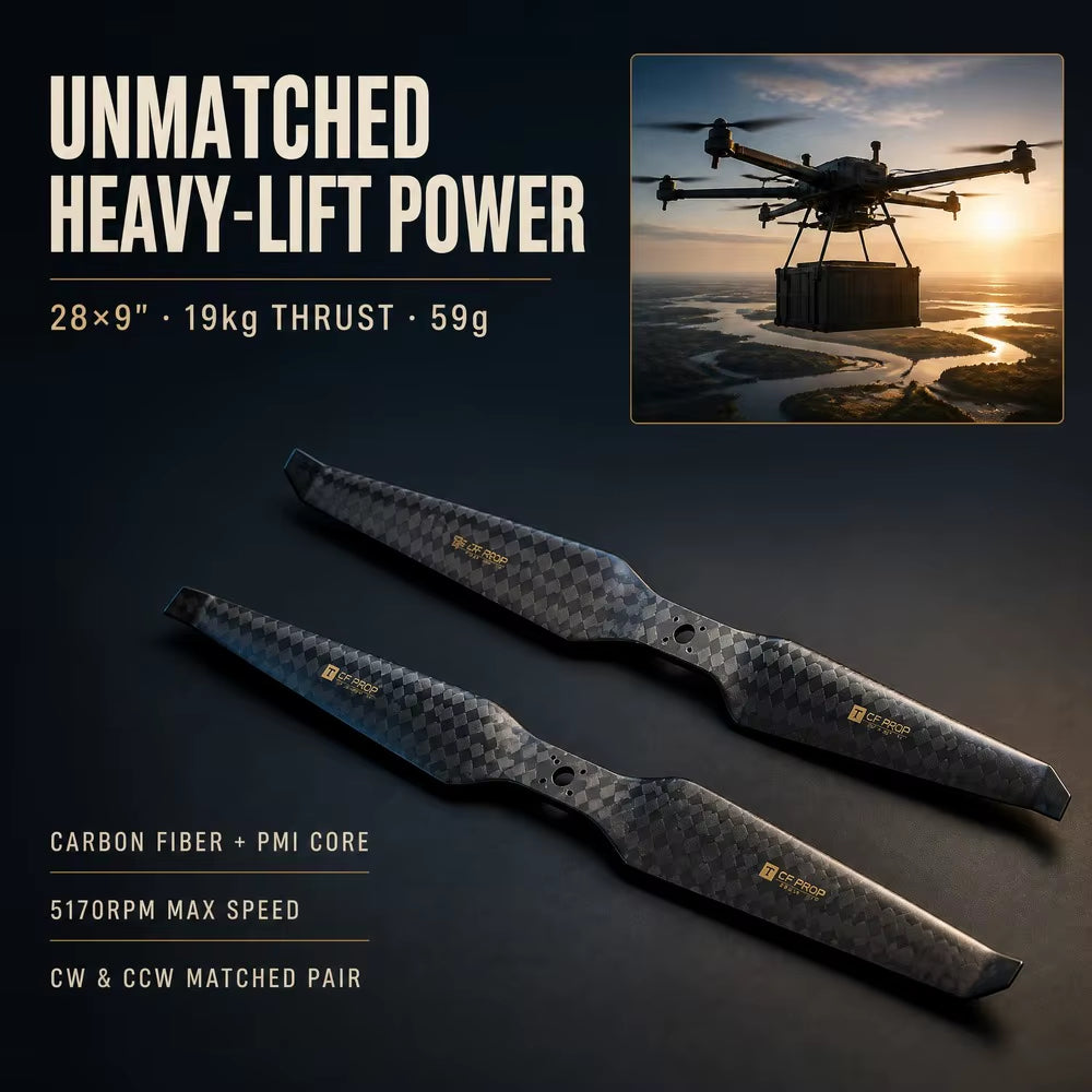T-motor HEP-S 28x9 Carbon Fiber Propeller (28-inch)