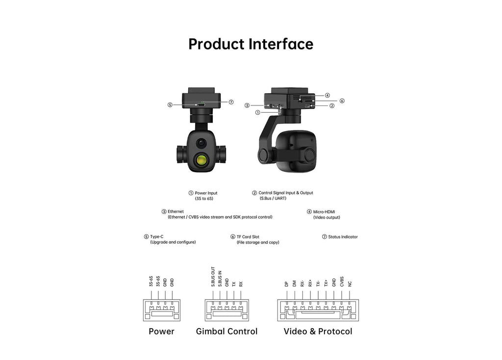ZT6 Mini Dual Sensor Gimbal 4K 30X Zoom