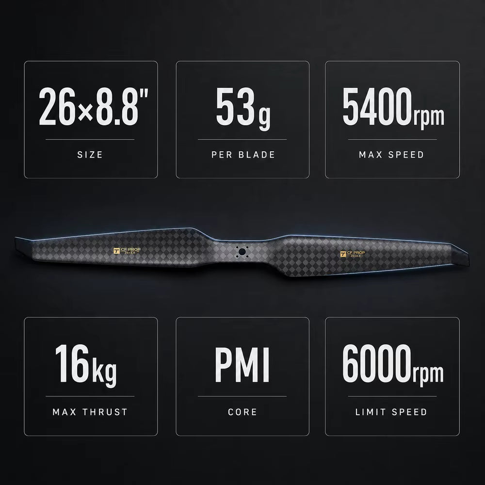 T-motor HEP-S 26x8.8 Carbon Fiber Propeller (26-inch)