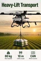 Dron agrícola de esparcimiento de fertilizante Z80