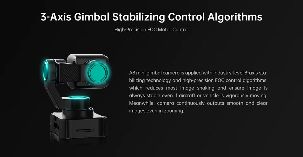 A8 mini 4K AI Mini Zoom Gimbal Camera