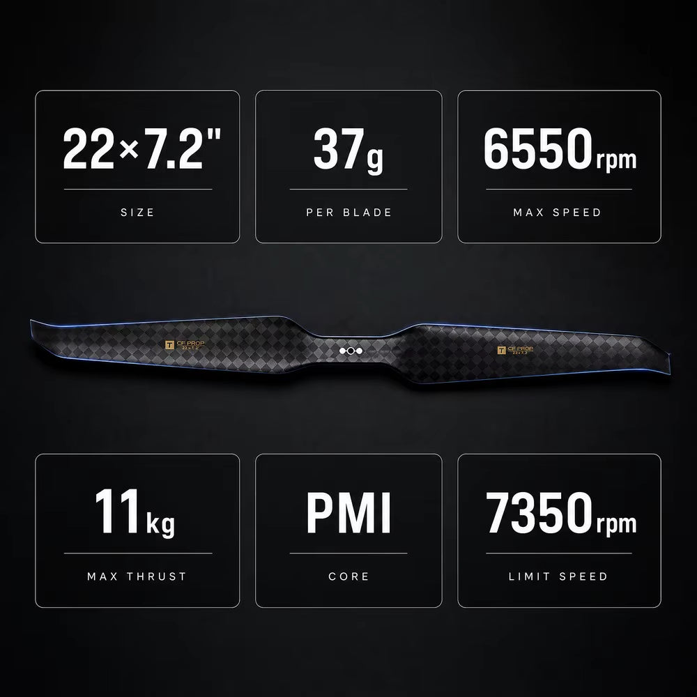 T-motor HEP-L 22x7.2 Carbon Fiber Propeller (22 inches)