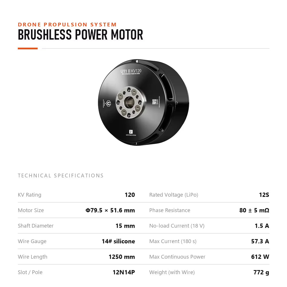 U11 II KV120 brushless motor