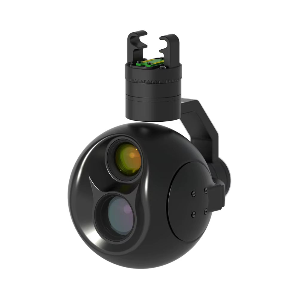 Lightweight dual-sensor drone gimbal camera Used for railway inspection