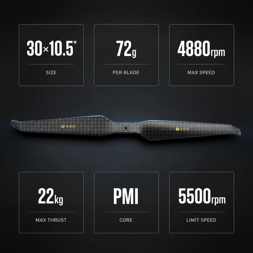 T-motor HEP-L 30x10.5 Carbon Fiber Propeller (30 Inch)