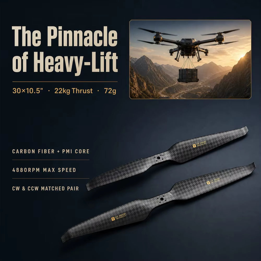 T-motor HEP-L 30x10.5 Carbon Fiber Propeller (30 Inch)