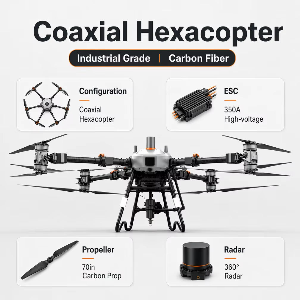 KF-200 Heavy Lift Aerial Platform 180KG Payload RTK