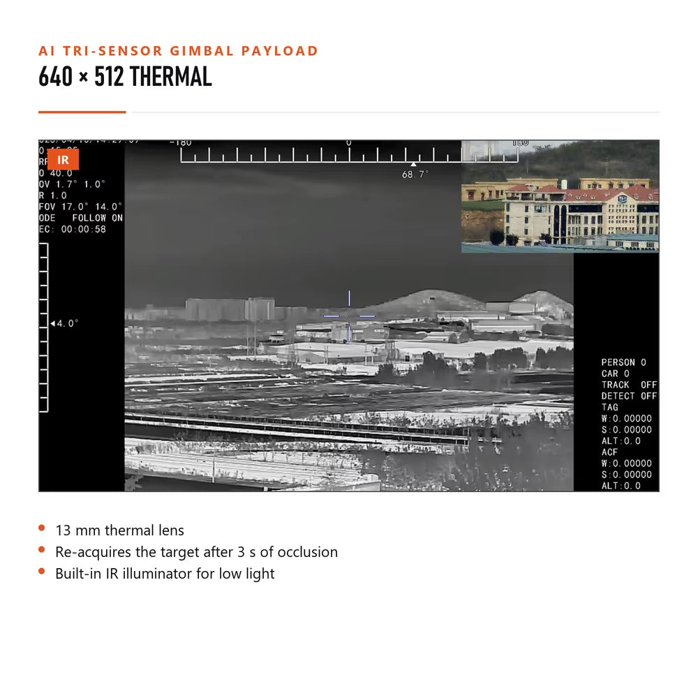 A102Pro Lightweight AI Aluminum Alloy Three-Sensor Drone Gimbal Camera
