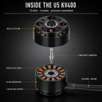 U5 KV400 12N14P external rotating brushless motor