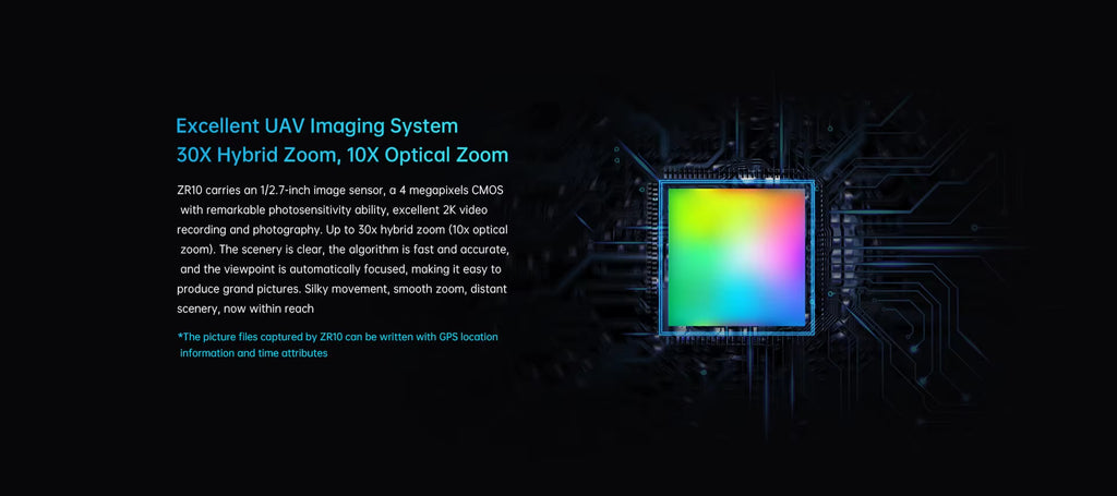 SIYI ZR10 4MP 30X Hybrid Zoom 2K Gimbal Vision Point