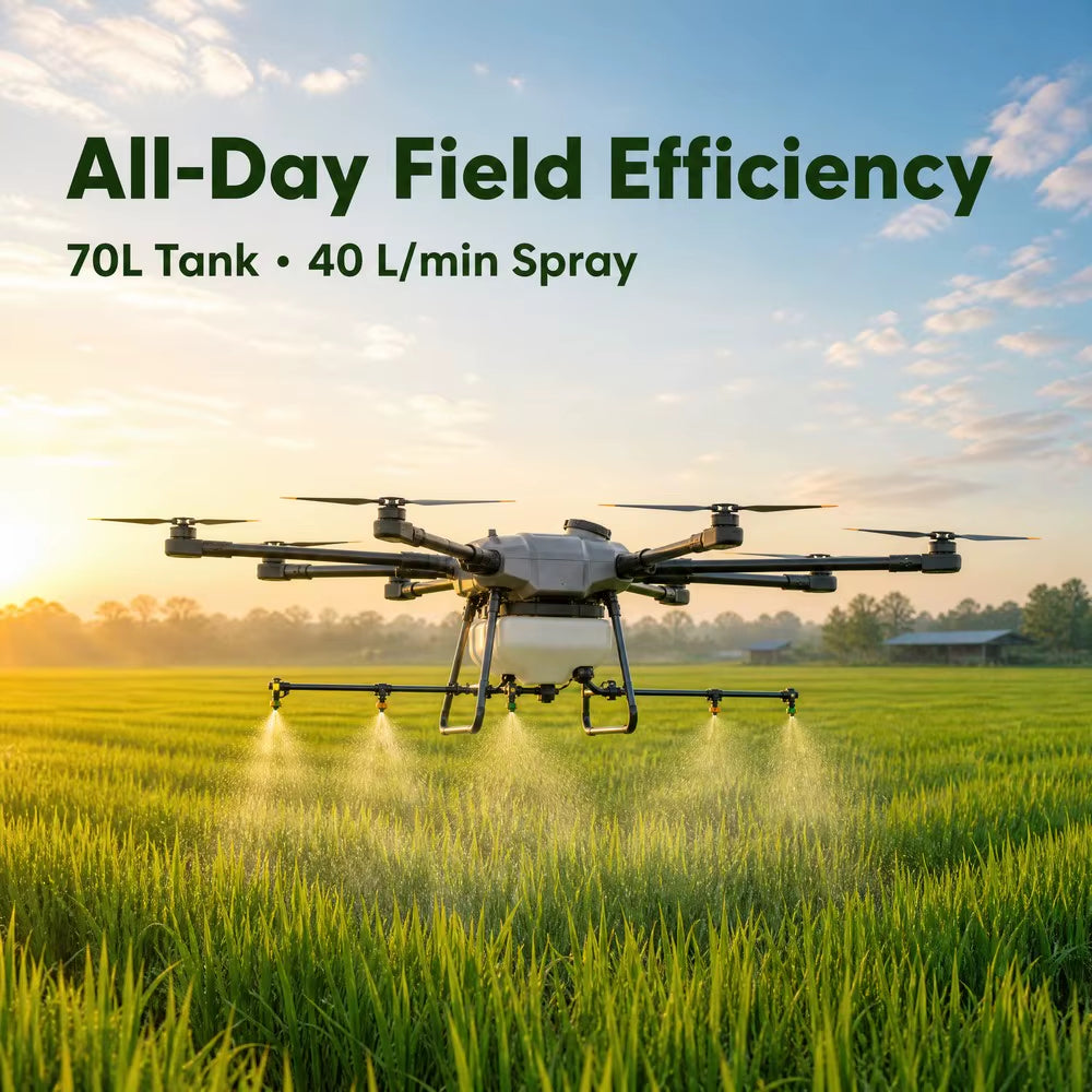 Agras T70P Agricultural Drone 50L Spray 100L Spread 70KG RTK GPS UAV