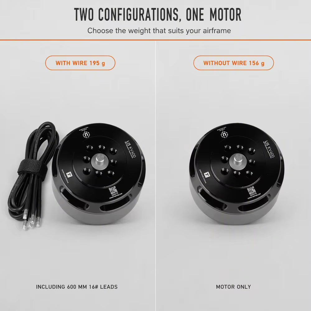 U5 KV400 12N14P external rotating brushless motor
