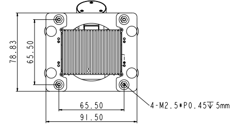 SGU-HS2-M0 top mounting dimension drawing